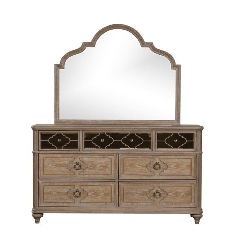 Commode transitionnelle Lyris, chêne rustique