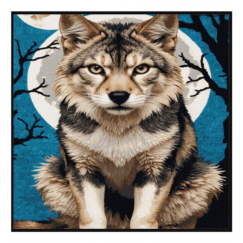  Tapis lavable Lykoi Cats, Carré 3 pi