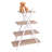 Lopez X-Shape 4-Tier Display Shelf