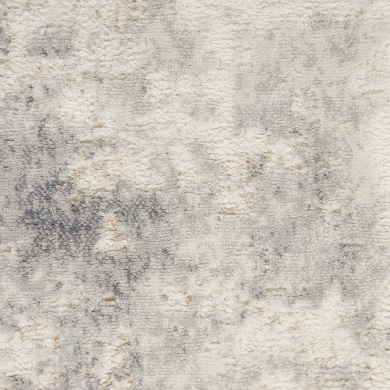ECH07-IVGRY Area Rug, Rectangle 3'2" x 5'