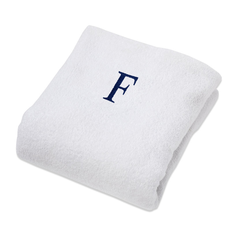 Housse pour chaise longue 100% coton peigné et monogrammé, F