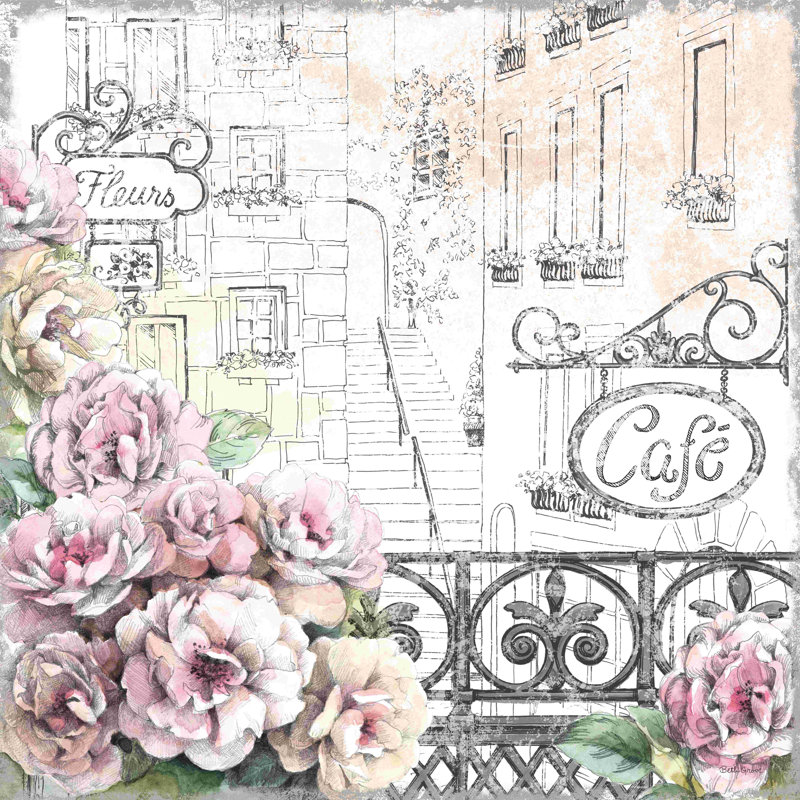 " Paris Roses I " by Beth Grove, 20" H x 20" W