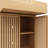double-door bamboo high-capacity storage cabinet for main living spaces such as dining rooms, bedrooms, and living rooms