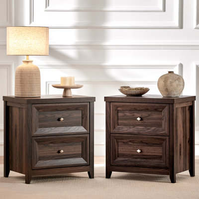 58cm W Manufactured Wood Bedside Table