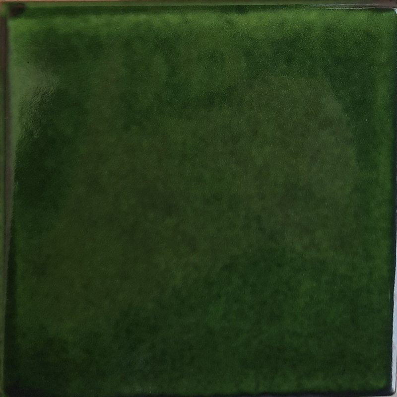 4,2 po x 4,2 po mosaïque de dosseret TalaMex vert faite à la main 9 pièces Talavera