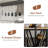 Wooden Kitchen Island With Power Outlet & LED Lights, Bakers Rack With Storage, Large Kitchen Island Table With 3 Tier Microwave Stand Oven Shelf, Coffee Bar Table With 6 Hooks-268560726