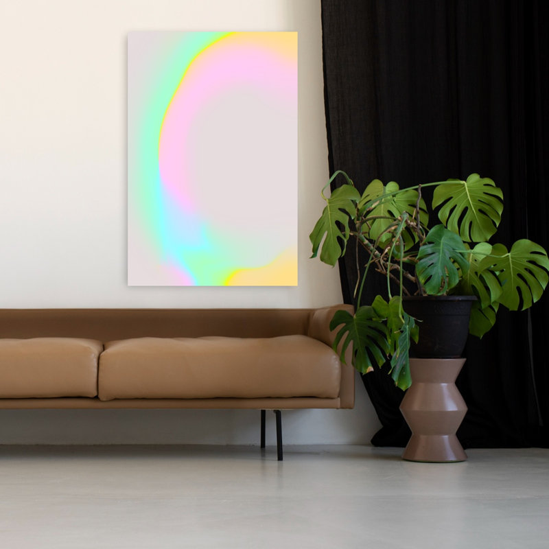 Art contemporain, art contemporain abstrait, H 48 po x l 32 po