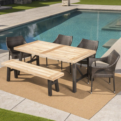 Ensemble repas d’extérieur 6 pièces Arabella