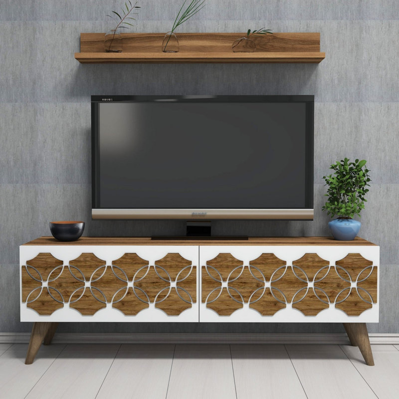 Foreman TV Stand for TVs up to 48", Walnut