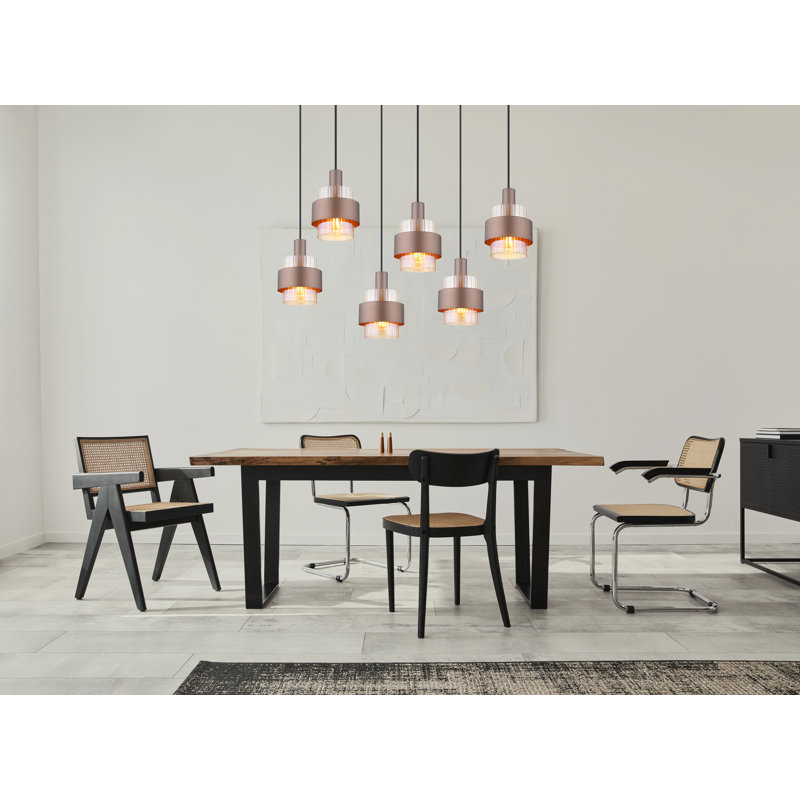 Deiontae 6 - Light Matte Black Pendant