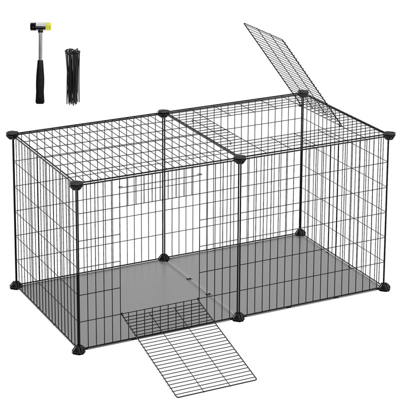Evianna Weather Resistant Small Animals Cage, 51cm W x 102cm D