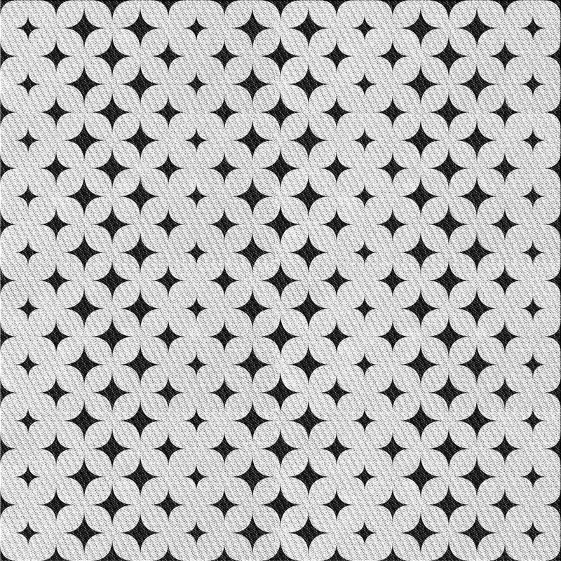 Gris/noir à motif de Jackman Tapis décoratif, Carré 6 pi