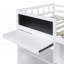 Lit simple mezzanine bas avec bureau à roulettes unique Rangement - Robuste Peu encombrant-1162154797