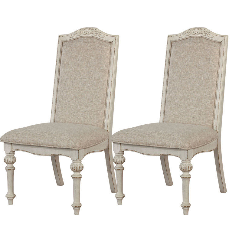Chaise d'appoint Hemleta en blanc antique