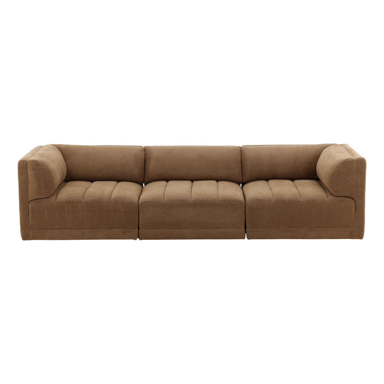 Lula 113" Wide Upholstered Sofa, Terracotta, Sepulveda Coco