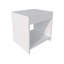 Table de chevet blanche avec rangement ouvert