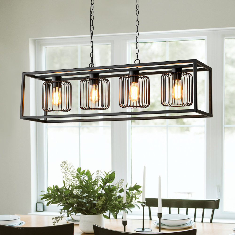 17 Stories 4 - Light Metal Cage Inner Linear Geometric Rectangle ...