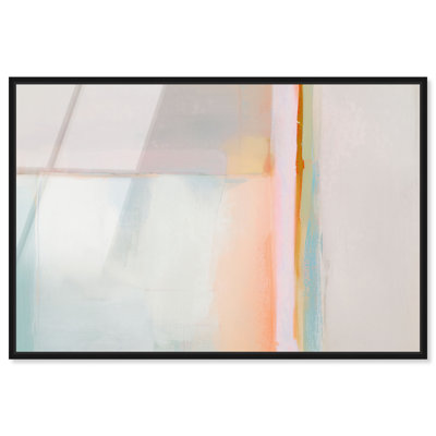 "Pastel Field III", art mural encadré par Art Remedy, cadre noir, 54 x 36