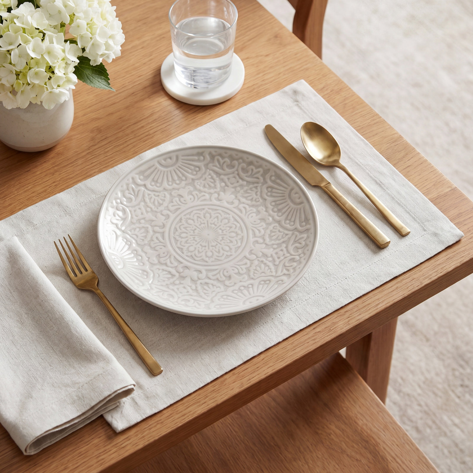 Havana Porcelain Dinnerware Set, Gray