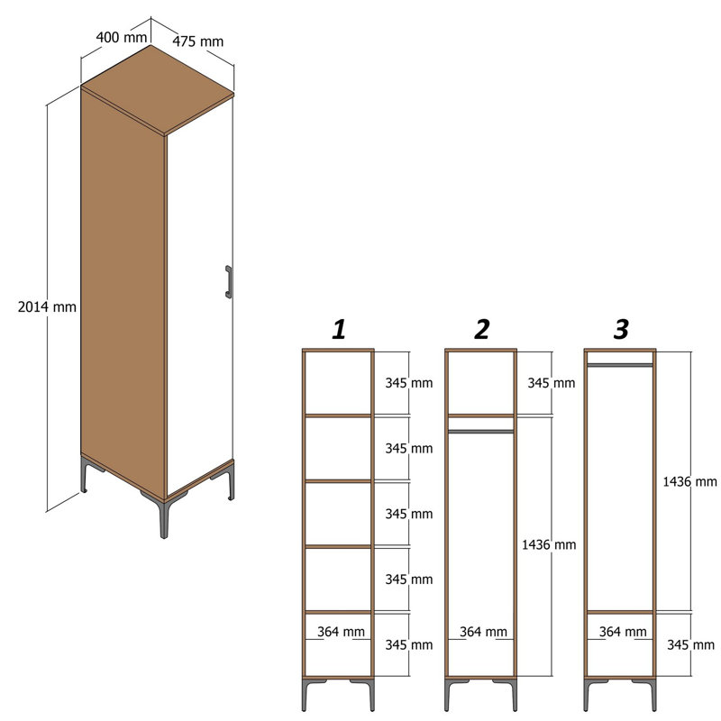 Armoire Ayreanna, Blanc