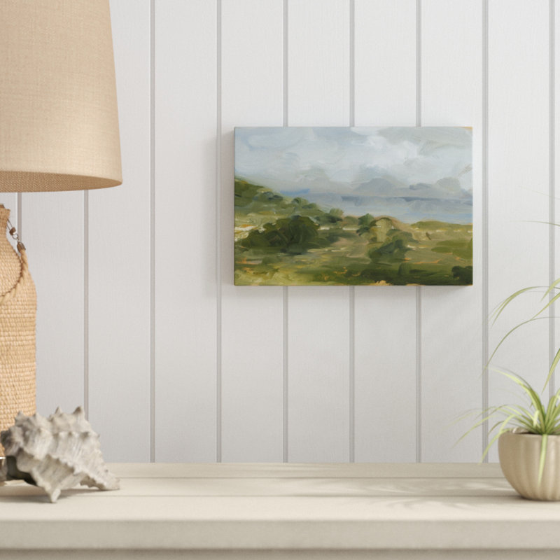 «Impasto Landscape IV» par Ethan Harper - peinture sur toile tendue, H 8 po x l 12 po