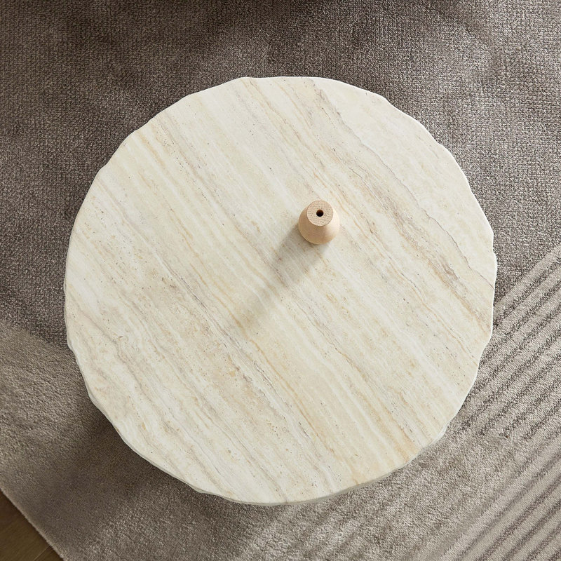 Tables basses à motif de textures artificielles pour salon, 16.93" H x 23.82" W x 23.82" D