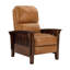 Fauteuil inclinable en cuir véritable Harber-10359275