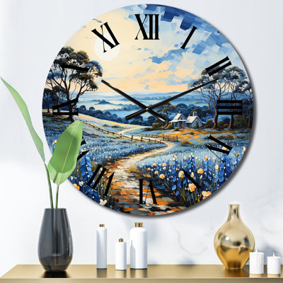 Chlodochar - Horloge murale florale