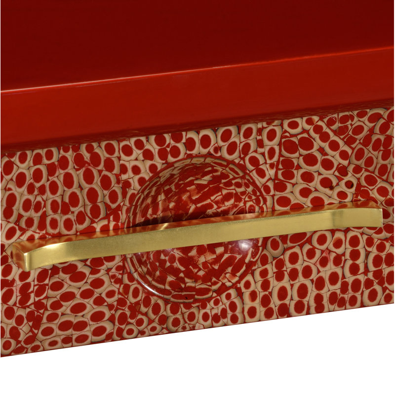 Indochine Writing Desk, Emperor Dark Red