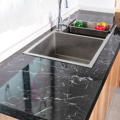 Marble Waterproof Oilproof Self Adhesive Wall Paper for Countertop