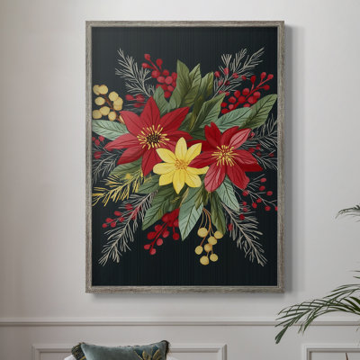 «Christmas Holiday», reproduction d'art encadrée CIX - bois massif
