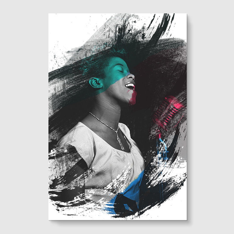 Sarah Vaughan - Frameless Print, 42cm H x 29.7cm W