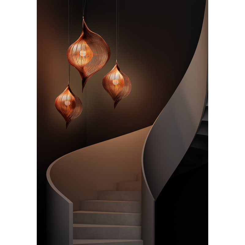 Conch 1 - Light Pendant, 39.25" H x 24.5" W x 21.5" D, Dark Copper