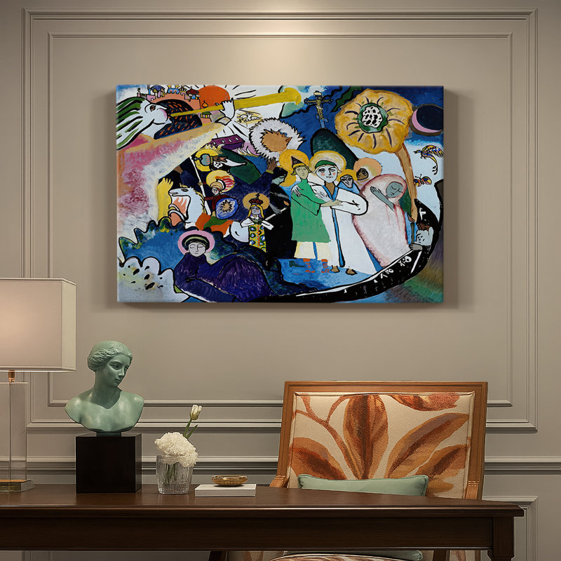 «All Saints I-Wassily Kandinsky», toile tendue avec châssis - 1970, 24 po x 36 po