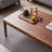 Nut-brown Solid Wood Rectangular Coffee Table-1113261211