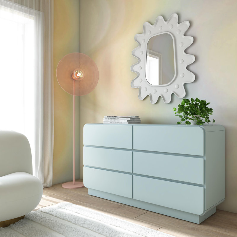 Marguerite 56'' W 6 - Drawer Dresser, Blue