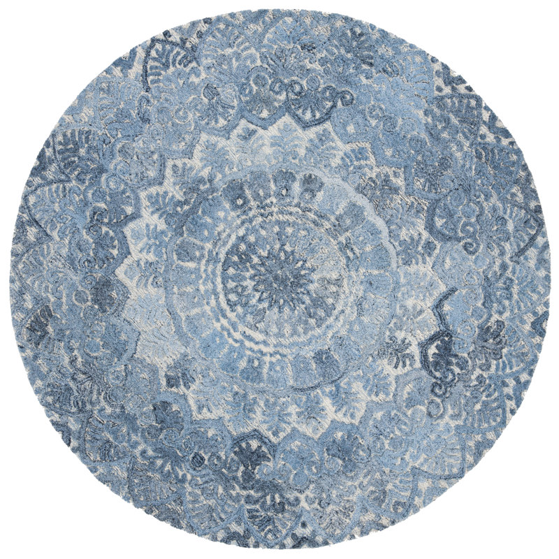 Tapis oriental performance touffeté à la main Hust, Rond 8 pi