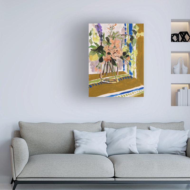 Art mural sur toile tendue - "Toile de Nostalgie I" de Melissa Wang pour décoration de salon, de chambre à coucher ou de bureau - 35 x 47