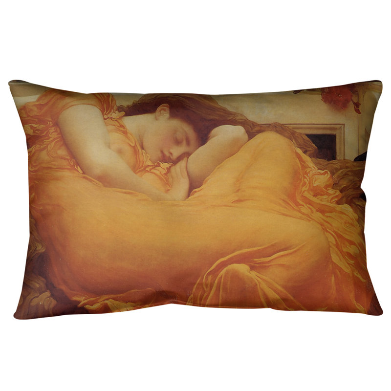 Coussin lombaire flamme juin, Polyester filé