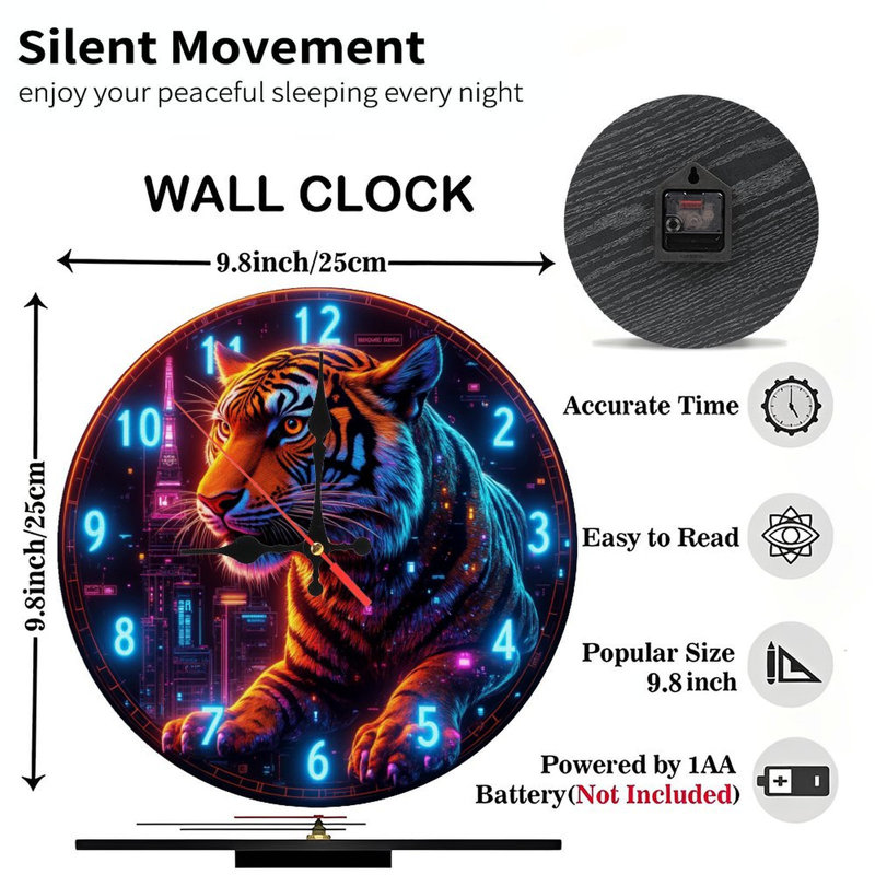 Horloge murale Tiger