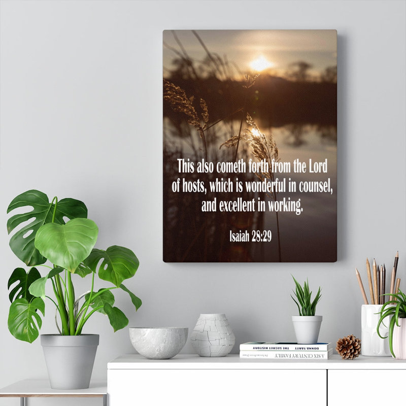 Wonderful In Counsel - Wrapped Canvas Print, 61cm H x 46cm W