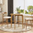 Rowan 36.22" High Retro Light Nordic Round Wooden Counter Table with Cross-Reinforced Base-124216047