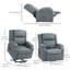 Fauteuil relevable, fauteuil inclinable en cuir PU avec poches latérales, brun-789587024