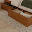 Lit plateforme en bois massif Kindig Cottage avec pied de lit et tiroirs de rangement assortis-23570262-96144280