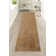 Custom Size  Anti Slip Machine Washable Medium Profile Cut Pile Soft Leaves Beige Runner Rugs by Feet
