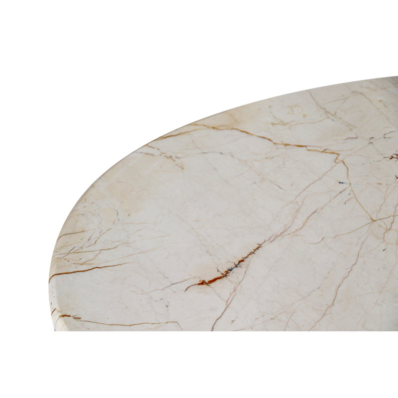 Table basse Canyon Marble, Blanc