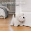 Butoir de porte pour chien, support de plancher décoratif Boucle lesté pour l'intérieur, crème-131528650