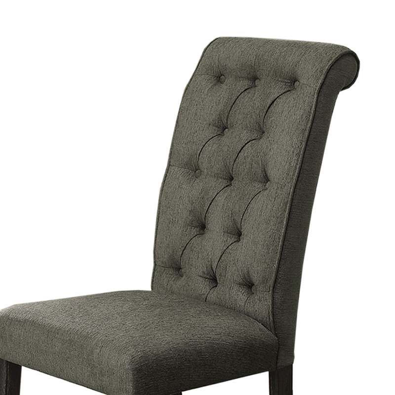 Ensemble de 2 chaises d'appoint rembourrées en tissu