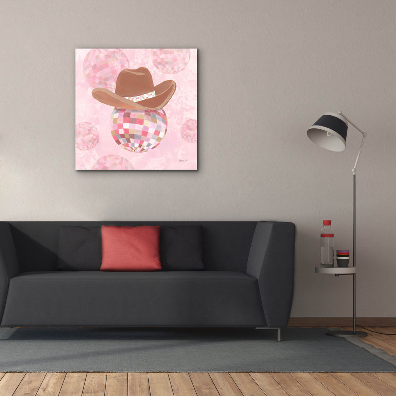 "Epo Graffiti" Disco Cowgirl 2 "par Yvette St. Amant, art mural sur toile, H 37 po x l 37 po x P 1,5 po