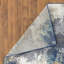 Tapis bleu abstrait Bellicent-350005576